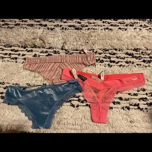 Size large thongs lot of 3 VS NWT